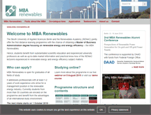 Tablet Screenshot of mba-renewables.de